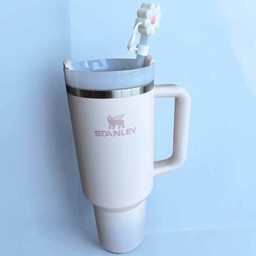 Stanley Light Pink 40 oz Tumbler with Handle